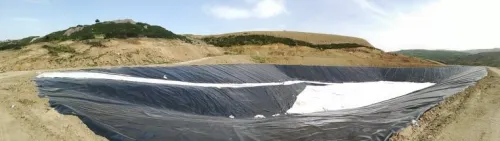 Installation de bassins d'irrigation en géomembrane