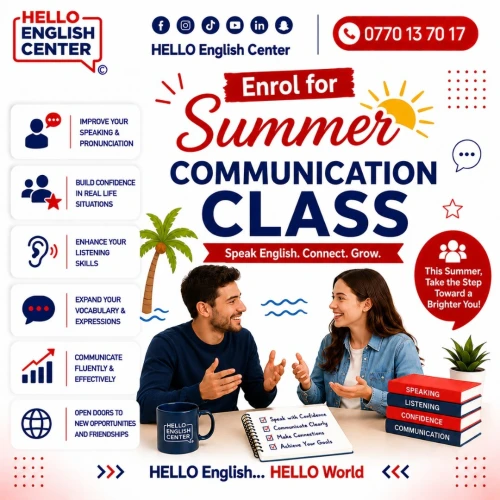 Enrol for Summer Communication Class