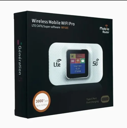Wireless Mobile WiFi Pro Routeur 4G/5G Portable  Modèle : MF68E Génération 5