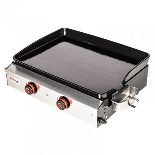 Plancha gaz somagic donastia en fonte émaillée et inox  