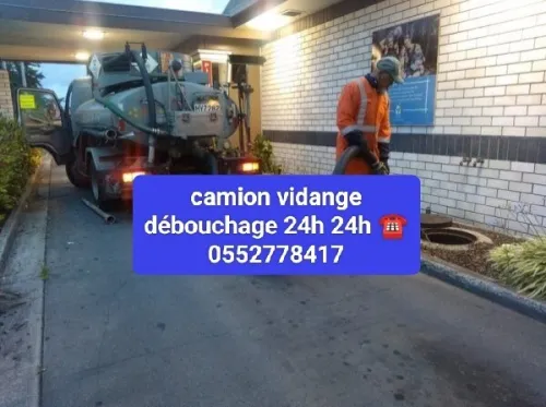 Camion débouchage canalisation vidange nettoyage 24h 24h