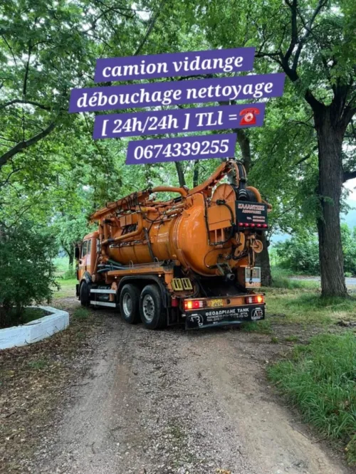 Camino nettoyage débouchage canalisation vidange 