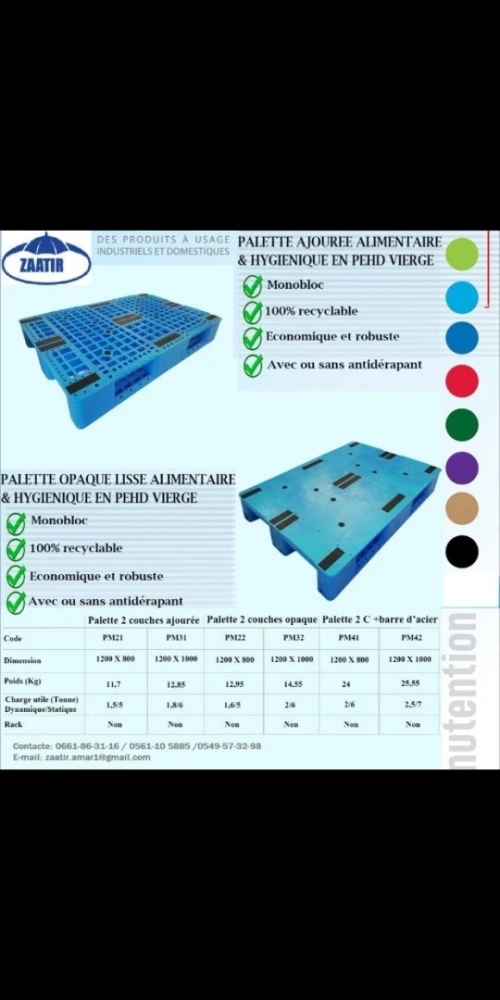 Palette de manutention