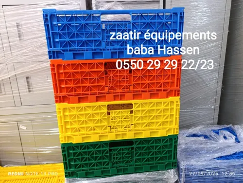 Caisse de rangement et palette
