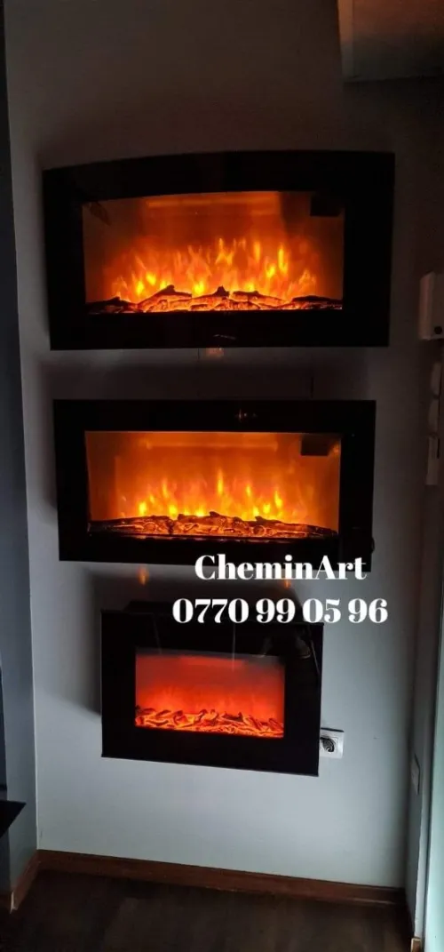 Cheminée électrique décorative chauffante