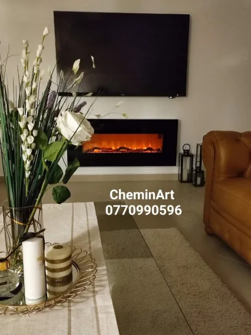Cheminée électrique décorative chauffante
