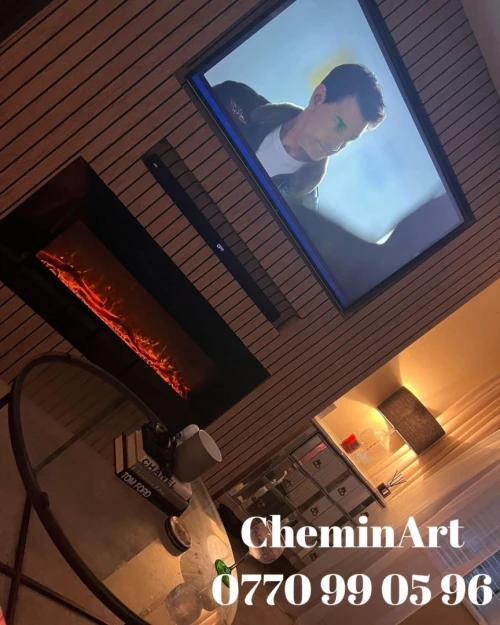 Cheminée électrique décorative 