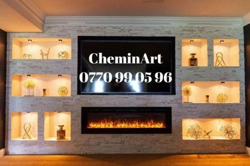 Cheminée électrique décorative chauffante