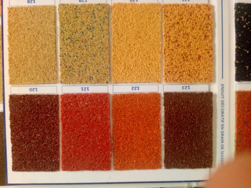Peinture de décoration enduit marbrex et Criperex