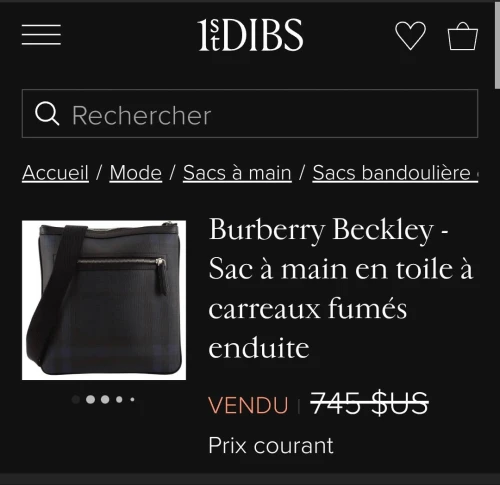 Sacoche cross body et portefeuilles Burberry