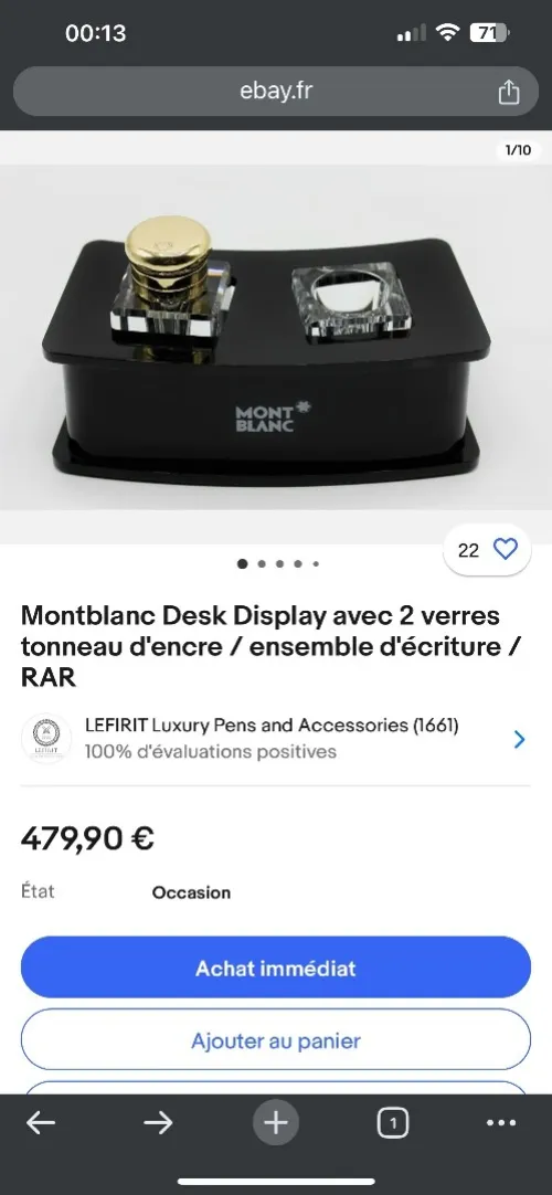 Mon blanc bureaux rare