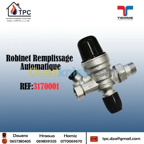 Robinet Remplissage Automatique tiemme 