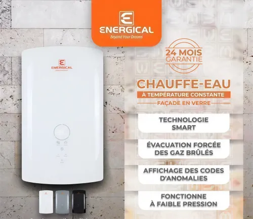 Chauffe Bain smart Energical 12 Litres Blanc