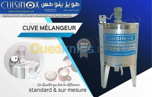Différentes cuves inox au service agro-alimentaires