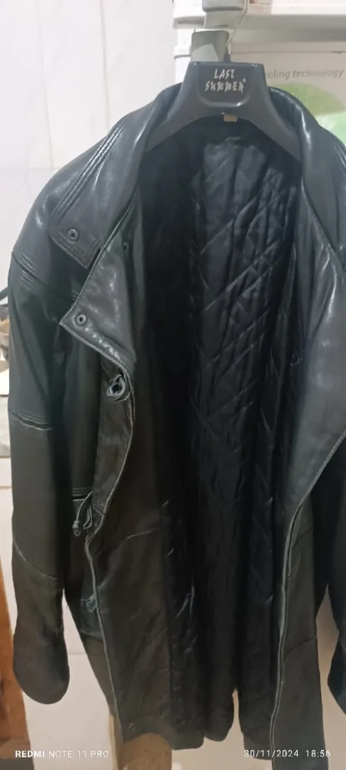 Veste véritable cuire 