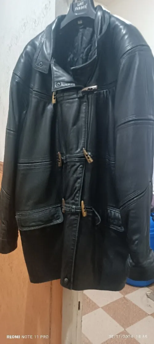 Veste véritable cuire 