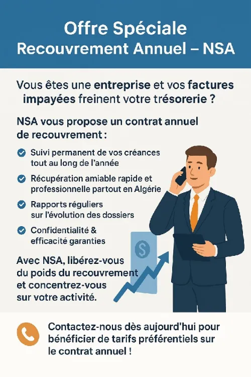 Recouvrement de factures impayées en Algérie 