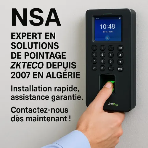 Pointeuse Biométrique Digital Faciale Algérie