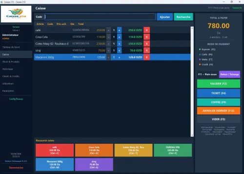 Logiciel de gestion de Magasin et de supérette