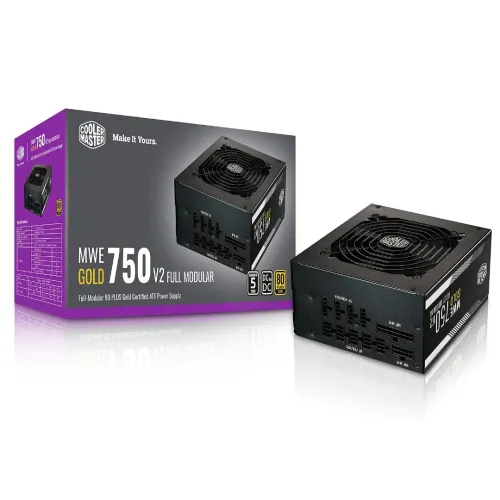 ALIMENTATION COOLER MASTER MWE 750W V2 80 PLUS GOLD FULL MODULAIRE