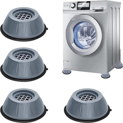 Support De Machine À Laver Anti-Vibration 4 Pièces, Tampons Pieds En Caoutchouc