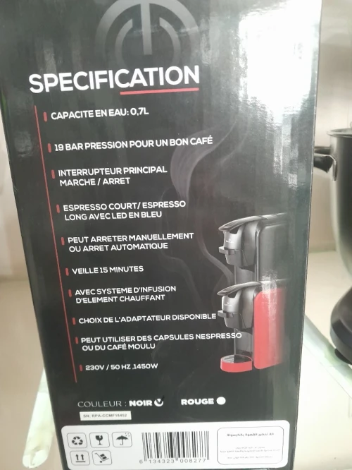 Cafetière Électrique À Capsule Et Café Moulu RAYLAN