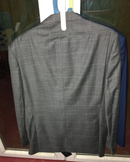costume gris à carreaux zara homme taille 52 