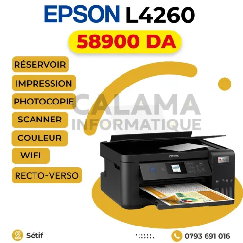 Epson L4260 RÉSERVOIR, MULTIFONCTION, WIFI, RECTO-VERSO
