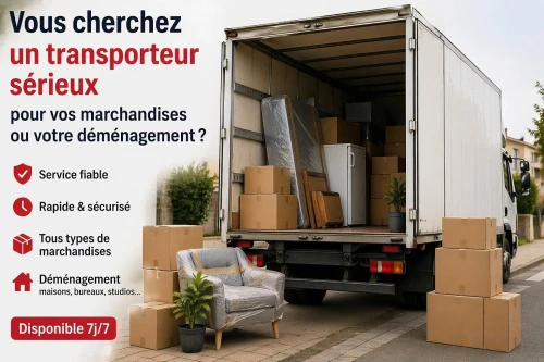 Transport de marchandises déménagement Service rapide et fiable