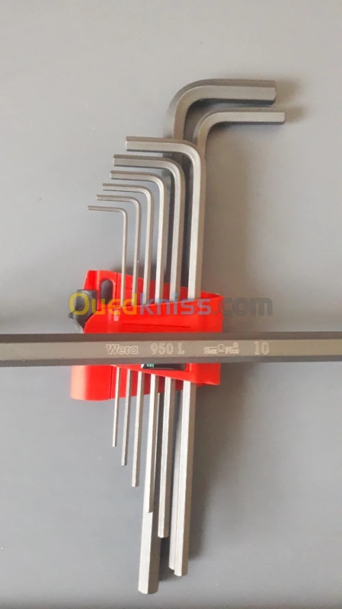 Jeu clés allen wera, hex-plus  9 pièces made in germany. 
