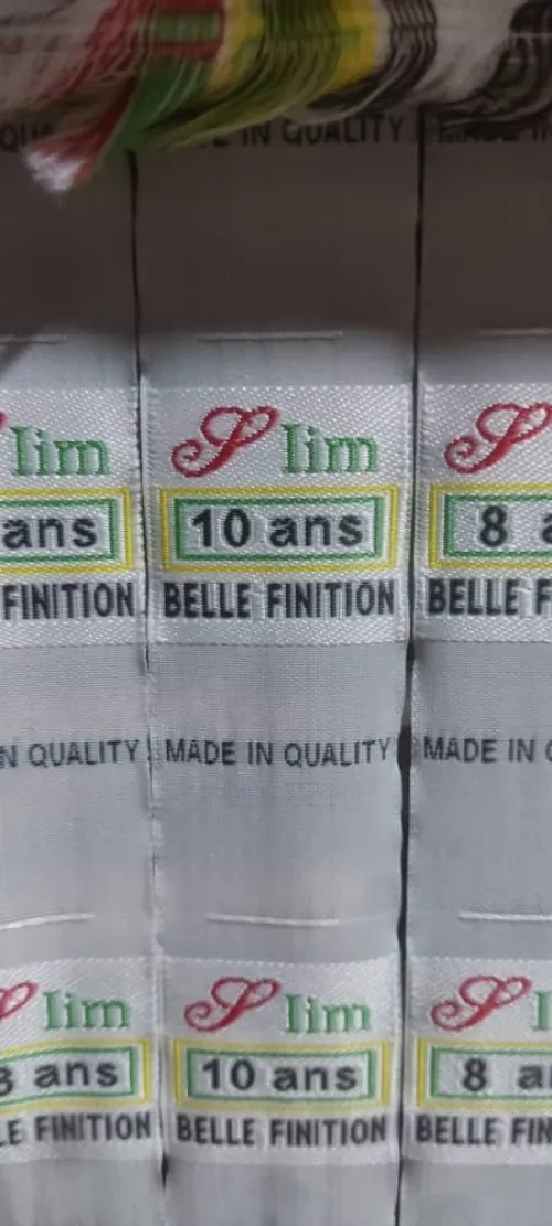 étiquette Texitile 
