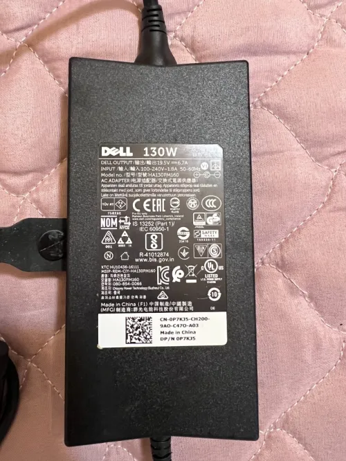 Chargeur Dell Original 130W  19.5V / 6.7A
