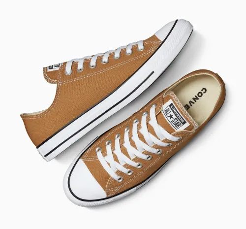 Converse cuir marron camel