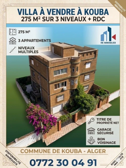 Vente Villa Alger Kouba