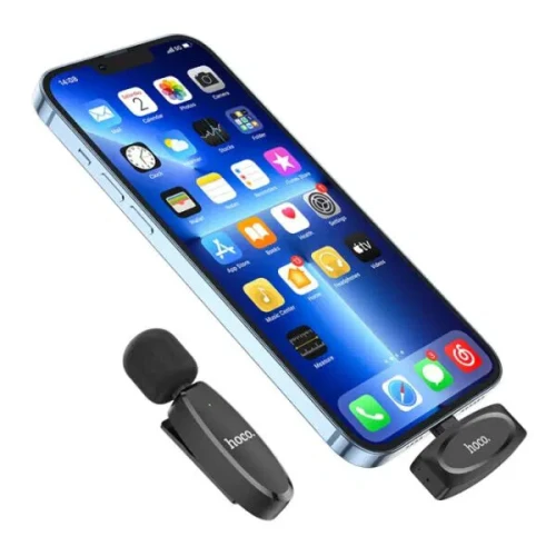 L15 Hoco Microphone numérique cravate sans fil-  Type C ou IOS