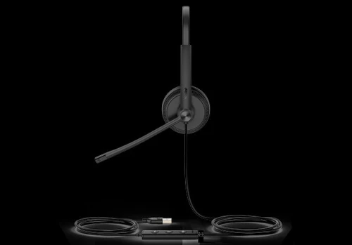 YEALINK - UH34 F/P: Casque USB binaural UH34 UC & Teams pour call center