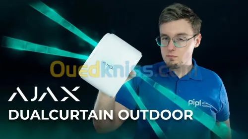 DETECTEUR DE MOUVEMENT EXTERIEUR BIDIRECTIONNEL DE TYPE RIDEAU SANS FIL AJAX SYSTEME ( DualCurtain )