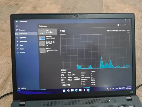 lenovo x13 i5 12gen (1250p)