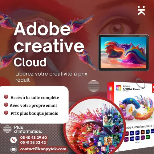 ADOBE CREATIVE CLOUD ABONNEMENT OFFICIEL - 3 Mois