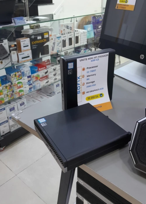 UNITE MINI HP PRODESK 400 G3 i3-7100T 8G 256G SSD