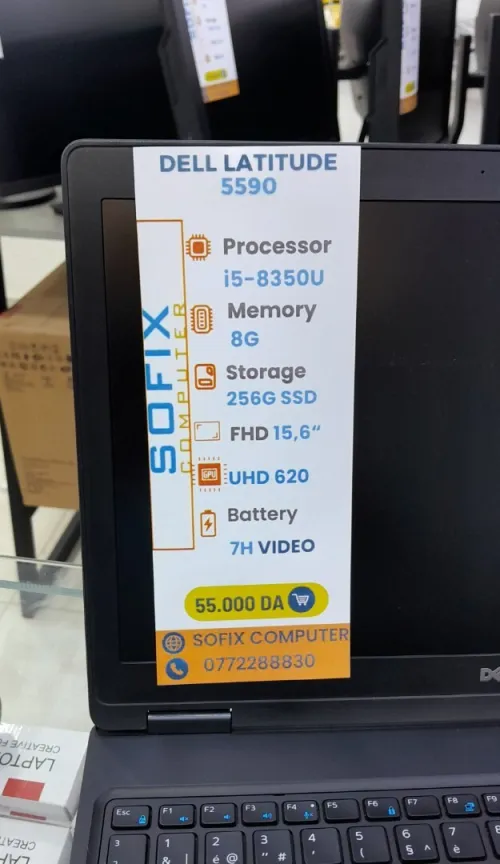 LAPTOP DELL LATITUDE 5590 i5-8350U 8G 256G SSD 15,6" FHD.