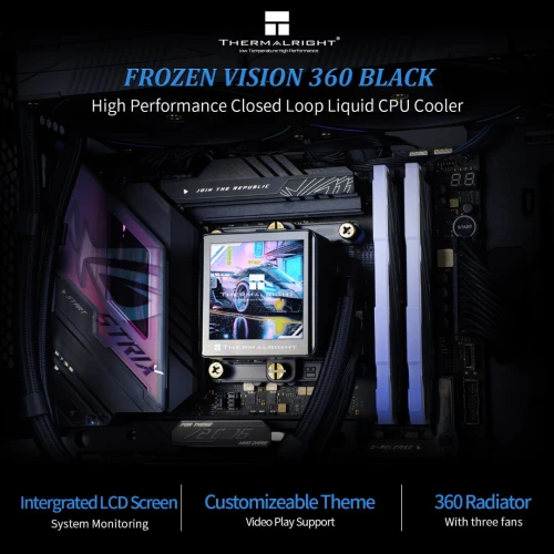 Thermalright Frozen Vision 360 ARGB - 2.88 LCD Black