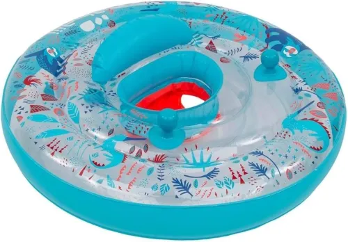 Bouée Décathlon NABAIJI Bouée gonflable pour bébé siège et poignées pour nourrissons de 7 à 15 kg 
