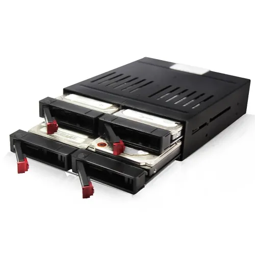 OIMASTER  Rack Interne À 4 Emplacements Sata Boîtier pour Disque Dur 2,5 Mobile Interne Grille 