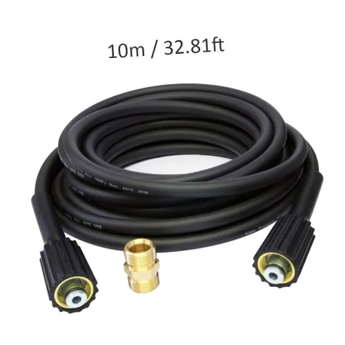 Tuyau d'extension de 10m, tuyau de lavage à haute pression, connecteur M22 femelle à mâle AU