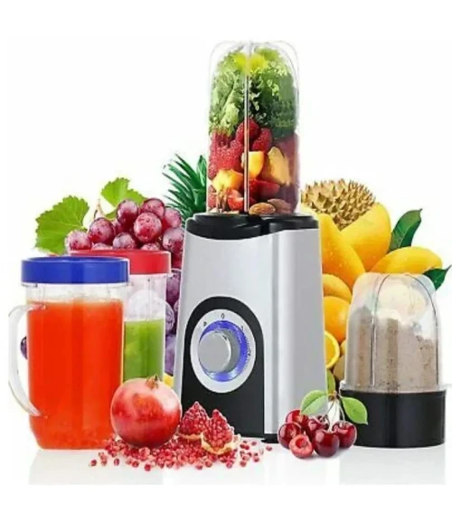 Homgeek Mini Blender BL335 Mixeur Multifonction avec 4 Bouteilles 350W