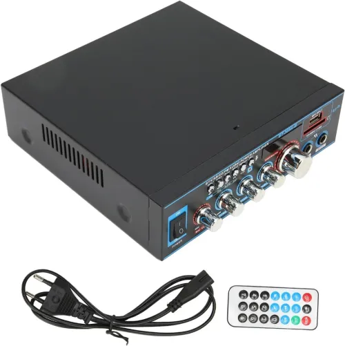 BT-309A Amplificateur de Puissance Domestique, 400W X 2 Mini Amplificateur Audio Bluetooth 