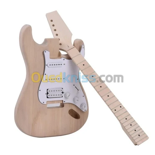 Muslady ST Style inachevé bricolage Kit de guitare électrique 