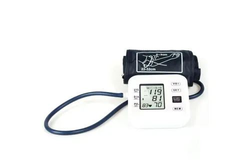 Tensiomètre électronique avec fonction vocale, haut du bras, Style blanc, U1S6