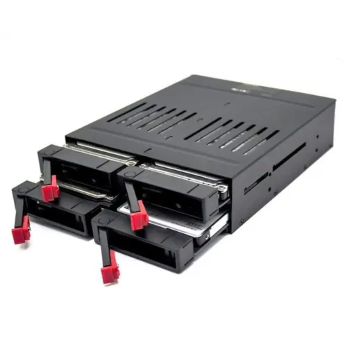 OIMASTER  Rack Interne À 4 Emplacements Sata Boîtier pour Disque Dur 2,5 Mobile Interne Grille 